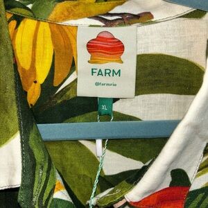 FARM Rio White Cocoa Forest Jumpsuit